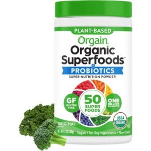 Orgain Organic Greens Powder, 50 Superfoods + Probiotics
